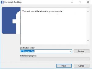 تنزيل الفيس بوك على الكمبيوتر -1