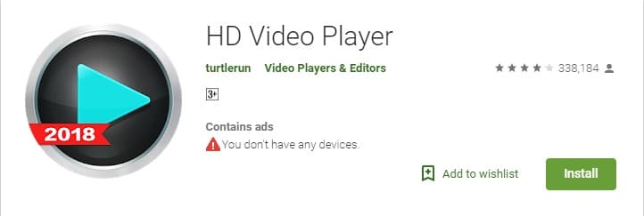 تطبيق HD Video Player رابط تحميل مباشر