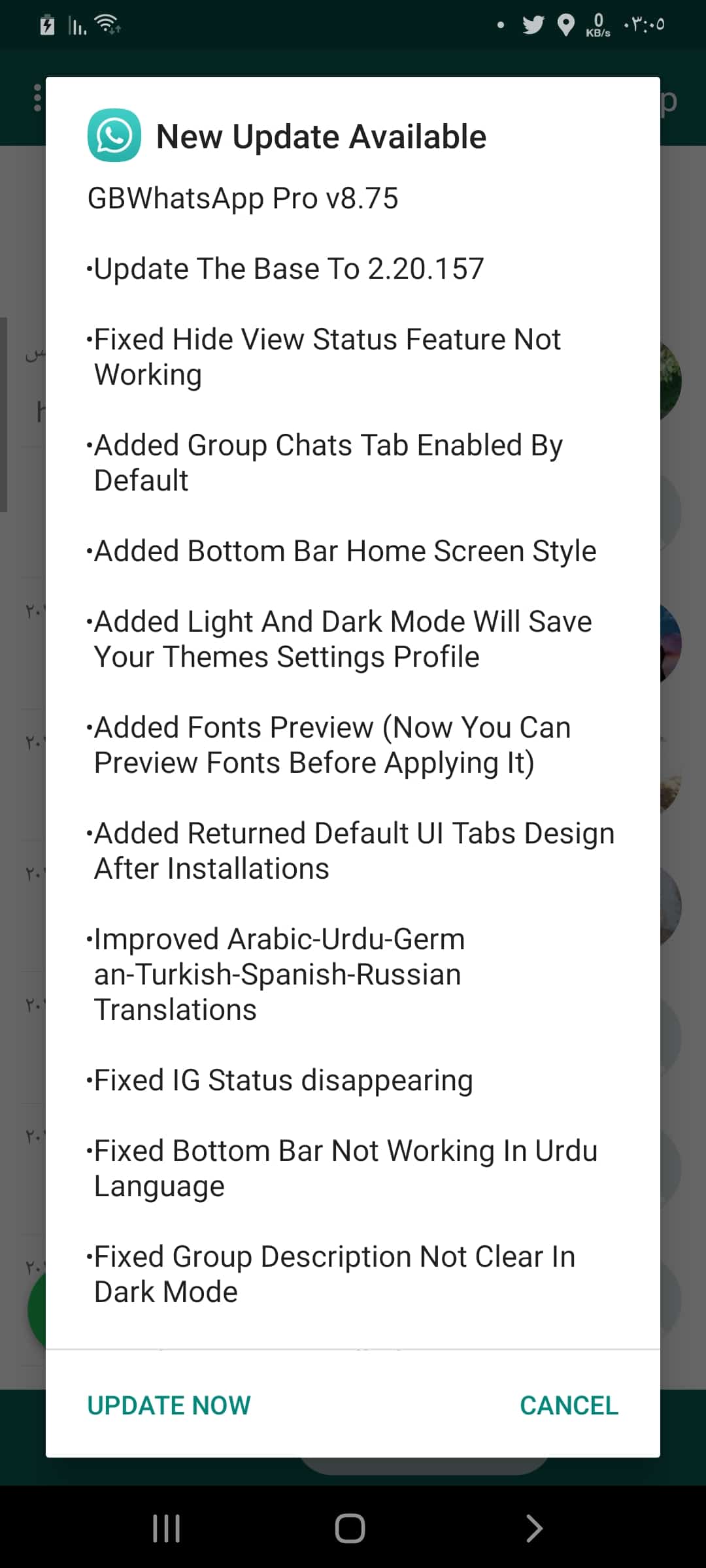 V12.00 download latest android gbwhatsapp pro version for GB Version